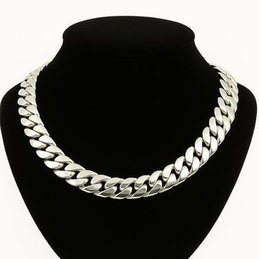 999 Sterling Silver Cuban Chain 260gr 13mm 50cm